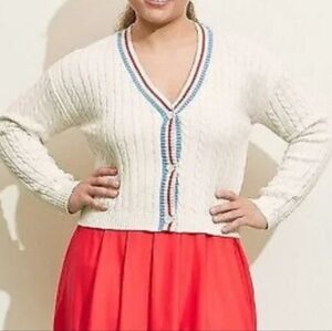 ❤️10/$40 New Women's V-Neck Cable Knit Sweater - pickleball button down